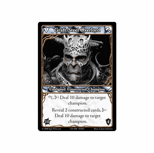 EPIC Tcg Single Graft Steel Overlord Card