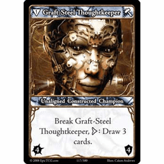 EPIC Tcg Single Graft Steel Thoughtkeeper Card