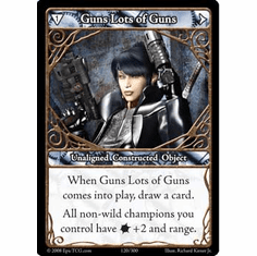 EPIC Tcg Single Guns Lots of Guns Card