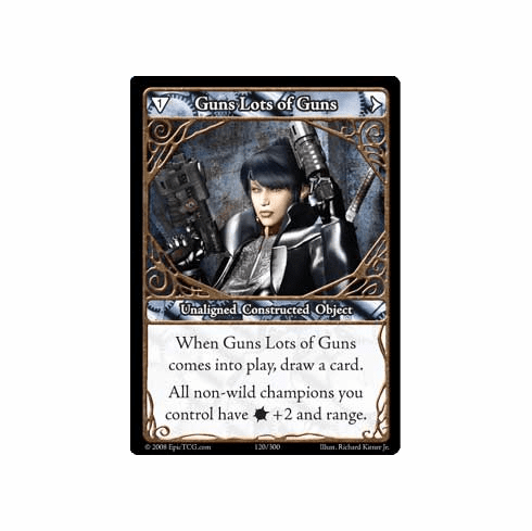 EPIC Tcg Single Guns Lots of Guns Card