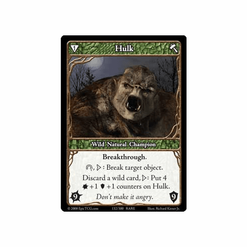 EPIC Tcg Single Hulk Card
