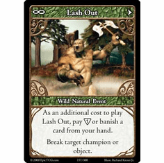 EPIC Tcg Single Lash Out Card