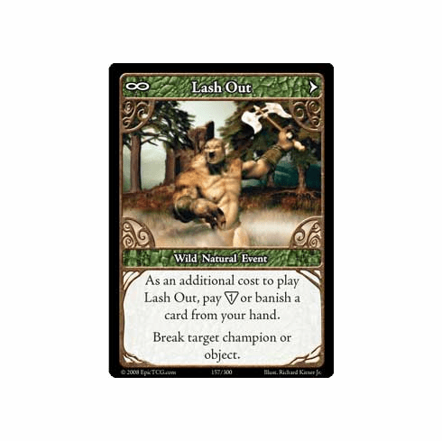EPIC Tcg Single Lash Out Card