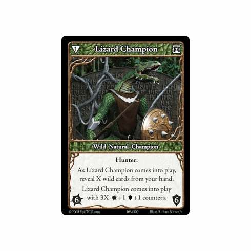 EPIC Tcg Single Lizard Champion Card