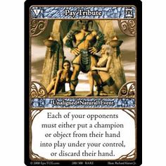EPIC Tcg Single Pay Tribute Card