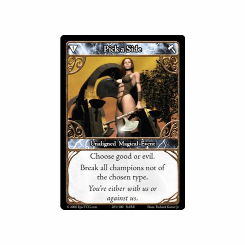EPIC Tcg Single Pick A Side Card
