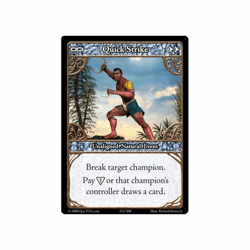 EPIC Tcg Single Quick Strike Card