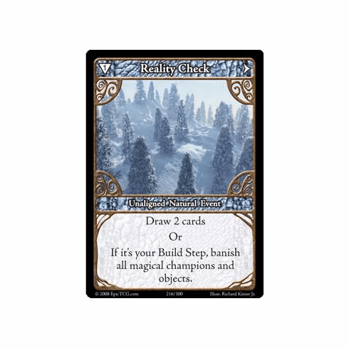 EPIC Tcg Single Reality Check Card
