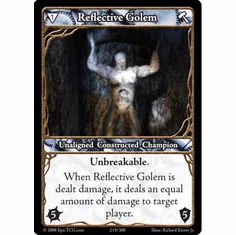 EPIC Tcg Single Reflective Golem Card