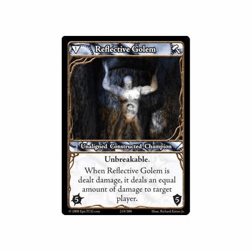 EPIC Tcg Single Reflective Golem Card