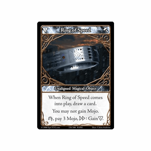 EPIC Tcg Single Ring of Speed Card