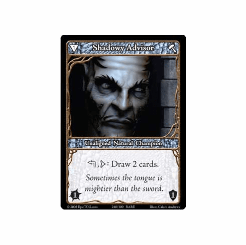 EPIC Tcg Single Shadowy Advisor Card