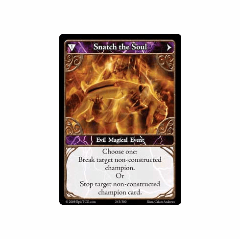 EPIC Tcg Single Snatch the Soul Card
