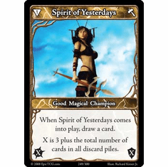 EPIC Tcg Single Spirit of Yesterdays Card