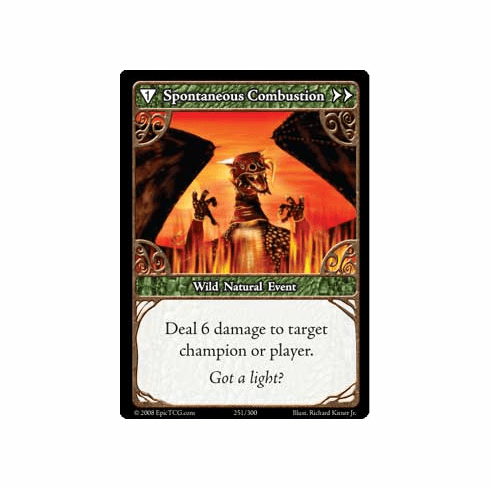 EPIC Tcg Single Spontaneous Combustion Card