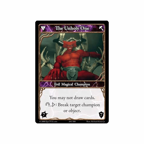 EPIC Tcg Single The Unholy One Card