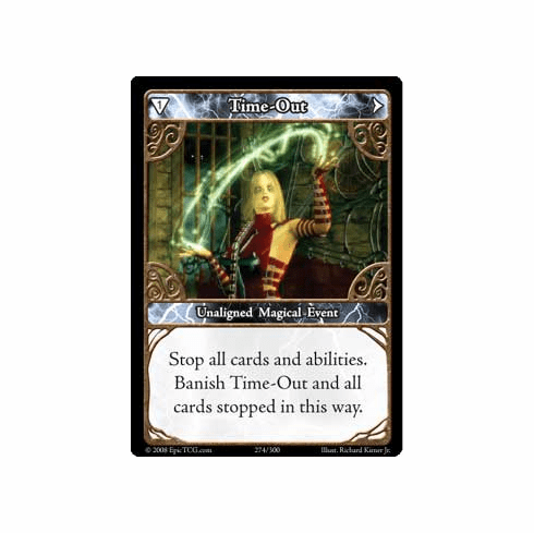 EPIC Tcg Single Time Out Card