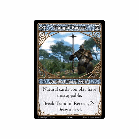EPIC Tcg Single Tranquil Retreat Card