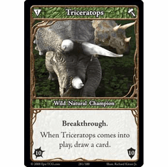 EPIC Tcg Single Triceratops Card