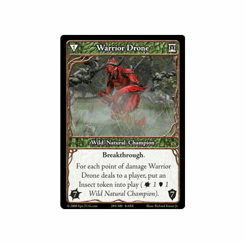EPIC Tcg Single Warrior Drone Card