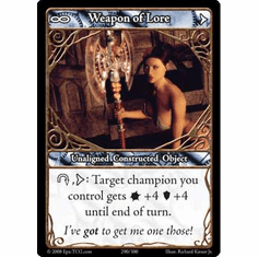 EPIC Tcg Single Weapon of Lore Card