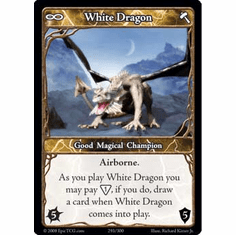 EPIC Tcg Single White Dragon Card