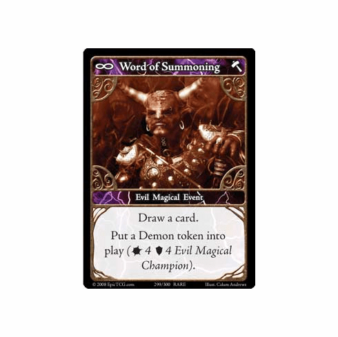 EPIC Tcg Single Word of Summoning Card