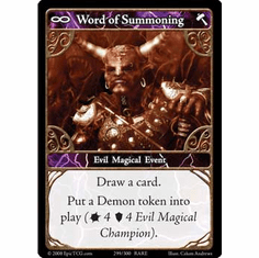 EPIC Tcg Single Word of Summoning Card
