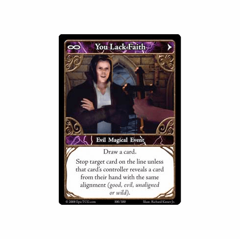 EPIC Tcg Single You Lack Faith Card