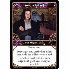 EPIC Tcg Single You Lack Faith Card