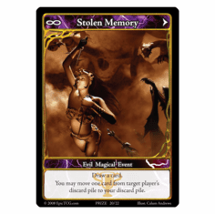 EPIC Tcg Stolen Memory Prize Card Playset x 3