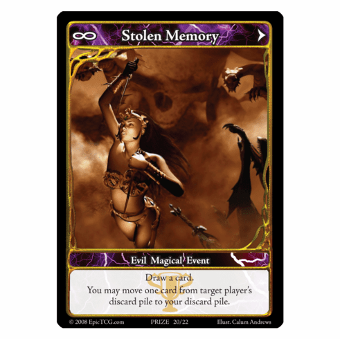EPIC Tcg Stolen Memory Prize Card Playset x 3