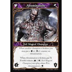 EPIC Tcg Time Wars Abomination Single Card
