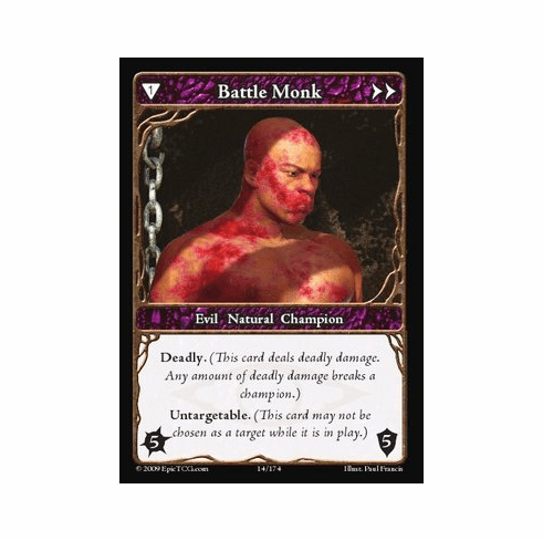 EPIC Tcg Time Wars Battle Monk Single Card