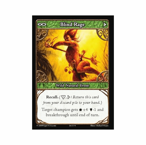 EPIC Tcg Time Wars Blind Rage Single Card