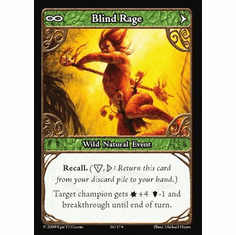 EPIC Tcg Time Wars Blind Rage Single Card