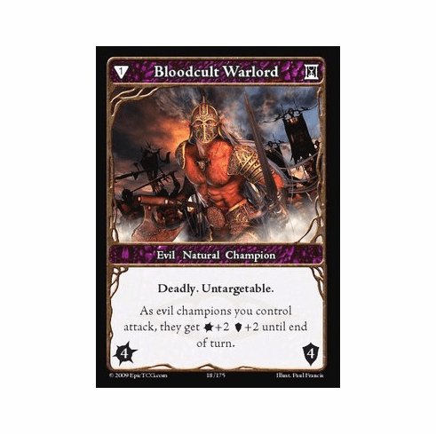 EPIC Tcg Time Wars Bloodcult Warlord Single Card