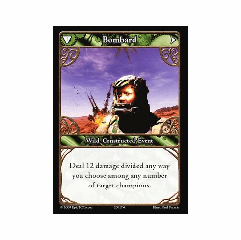 EPIC Tcg Time Wars Bombard Single Card