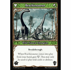 EPIC Tcg Time Wars Brachiosaurus Single Card