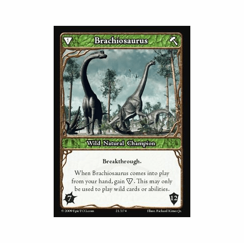 EPIC Tcg Time Wars Brachiosaurus Single Card