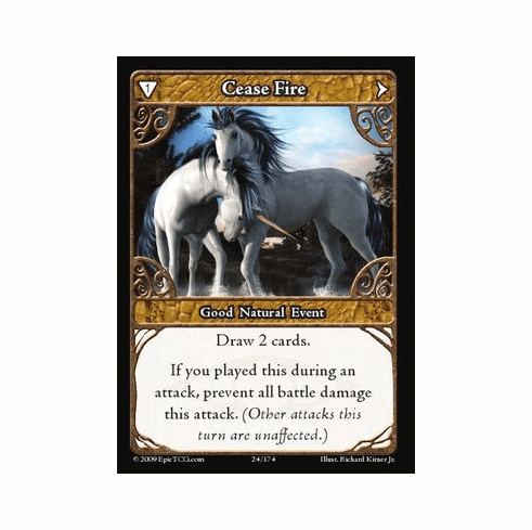 EPIC Tcg Time Wars Cease Fire Single Card