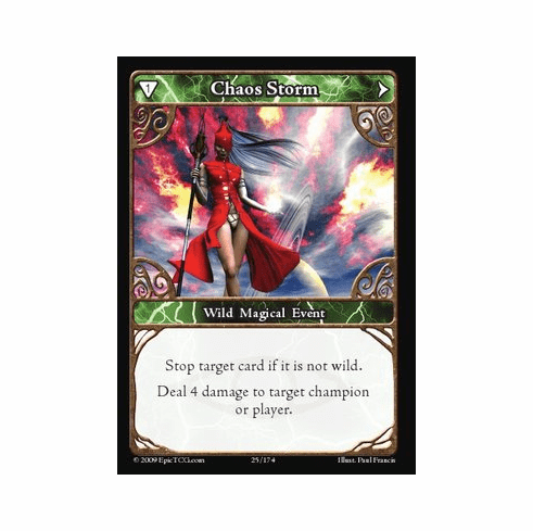 EPIC Tcg Time Wars Chaos Storm Single Card