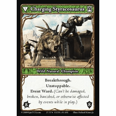 EPIC Tcg Time Wars Charging Styracosaurus Single Card