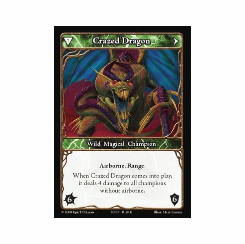 EPIC Tcg Time Wars Crazed Dragon Single Card