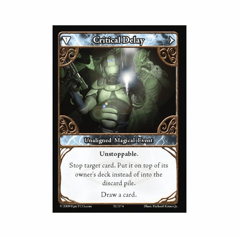 EPIC Tcg Time Wars Critical Delay Single Card