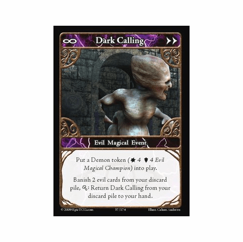 EPIC Tcg Time Wars Dark Calling Single Card