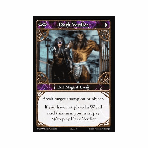 EPIC Tcg Time Wars Dark Verdict Single Card