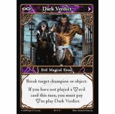 EPIC Tcg Time Wars Dark Verdict Single Card