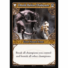 EPIC Tcg Time Wars Death Before Dishonor Single Card