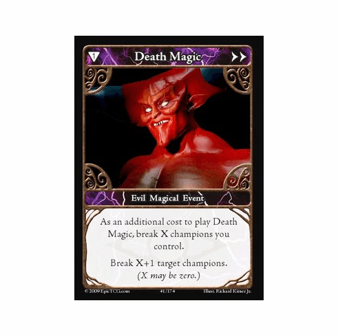 EPIC Tcg Time Wars Death Magic Single Card